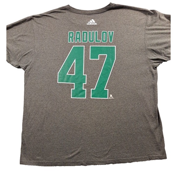 adidas Other - Adidas T-Shirt Dallas Stars #47 Radulov Mens 2XL NHL Gray Hockey Graphic 52" XXL